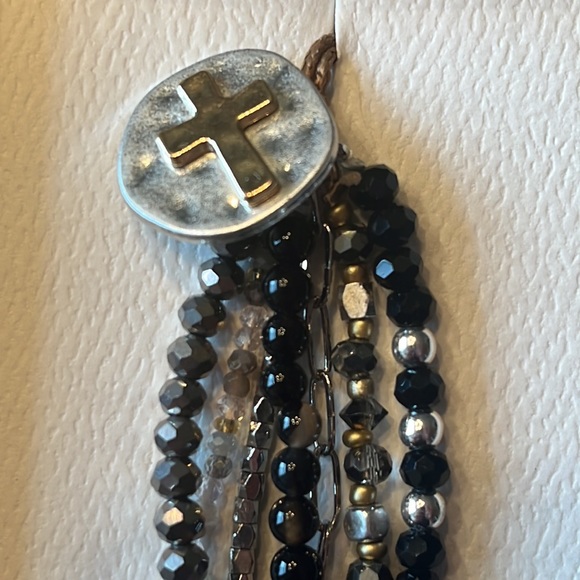 Demdaco Your Journey Prayer Bracelet NWT Black - Picture 2 of 4